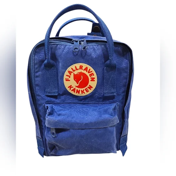 FJALL RAVEN KANKAN MINI BACKPACK IN COBALT BLUE. FLAWED... - Picture 4 of 16